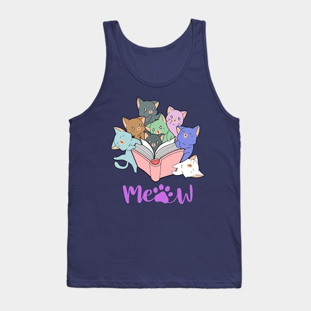 Kitten Meown Tank Top by erikhermawann22